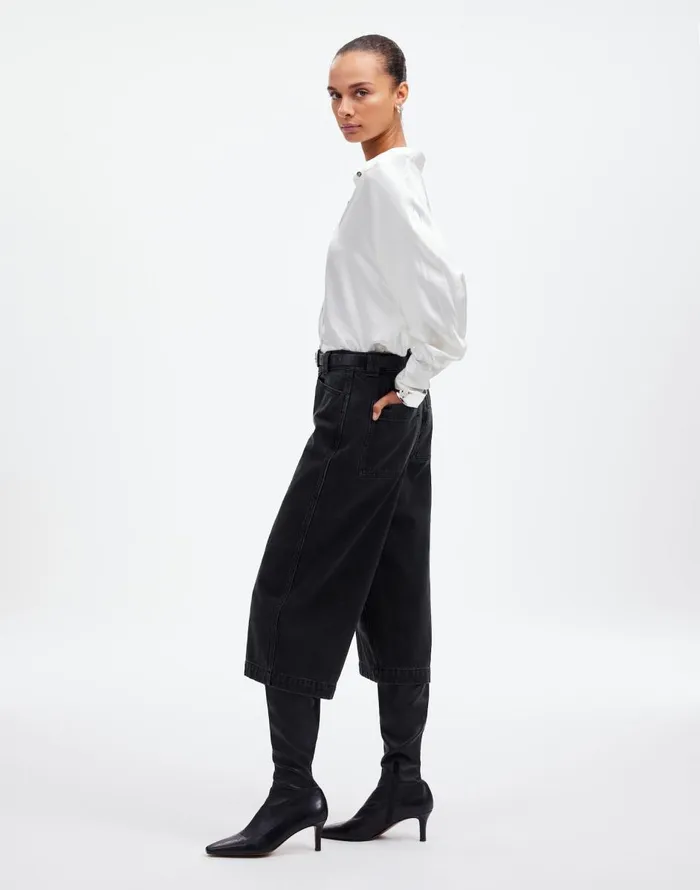 Madewell Denim Culottes In Jonston Wash Johnston Wash Women Shorts