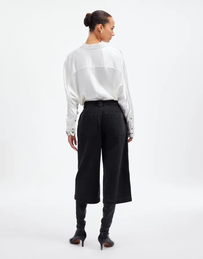 Madewell Denim Culottes In Jonston Wash Johnston Wash Women Shorts