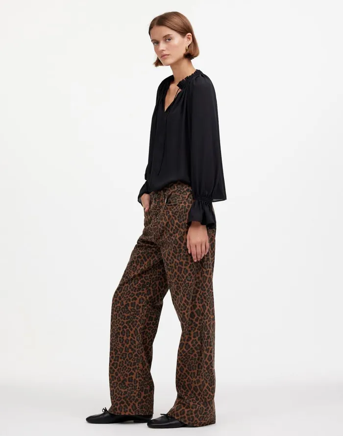 Madewell LowSlung Baggy Jeans Dark Coffee Women Jeans
