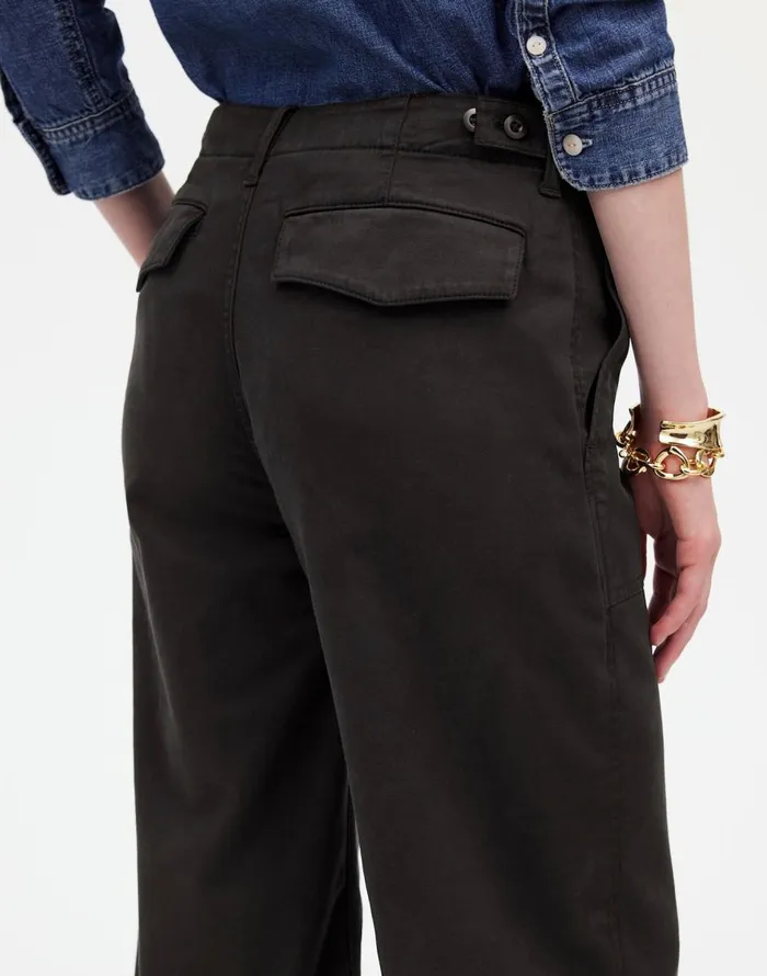 Madewell LowSlung Baggy Utility Pants Almost Black Women Pants