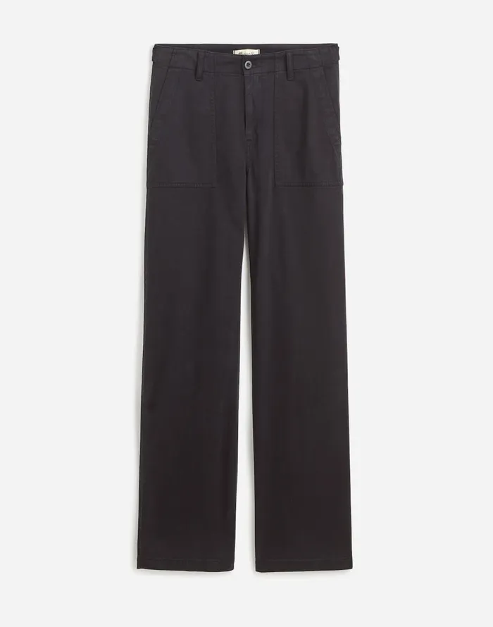 Madewell LowSlung Baggy Utility Pants Almost Black Women Pants