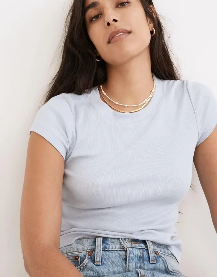 Madewell Mixed Pearl Beaded Choker Necklace Freshwater Pearl Women Jewelry