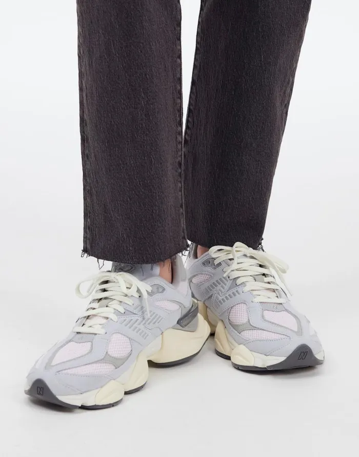 Madewell New Balance Unisex 9060 Sneakers Pink Granite Silver Metallic Women Sneakers