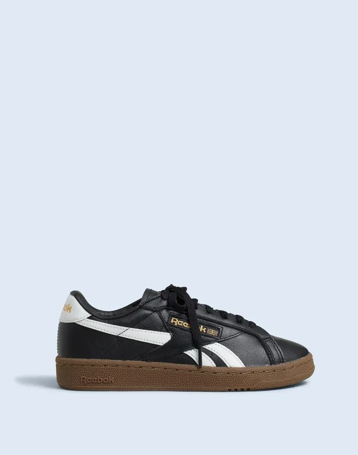 Madewell Reebok Club C Grounds UK Sneakers Black White Gum Women Sneakers