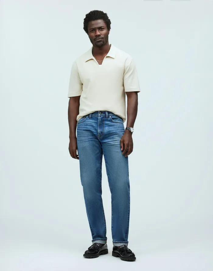 Madewell Relaxed Taper Stretch Selvedge Jeans In Barrington Wash Barrington Wash Men Jeans Madewell Relaxed Taper Stretch Selvedge Jeans In Barrington Wash Barrington Wash Men Jeans