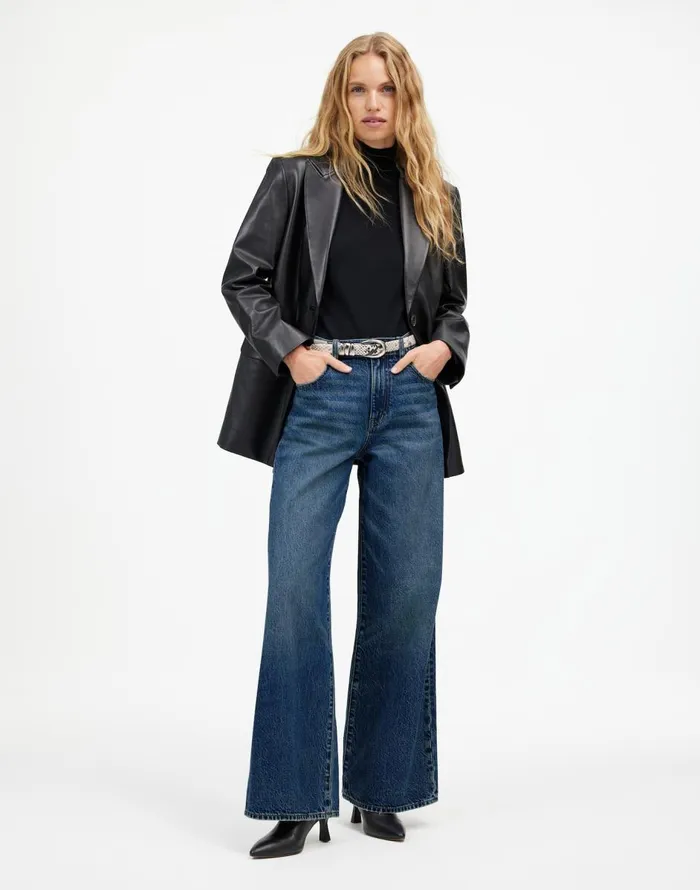 Madewell SuperwideLeg Jeans Concho Wash Women Jeans