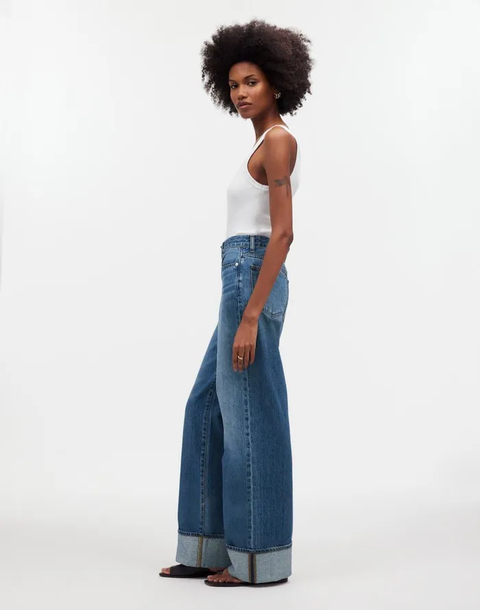 Madewell SuperwideLeg Jeans In Fannin Wash Fannin Wash Women Jeans