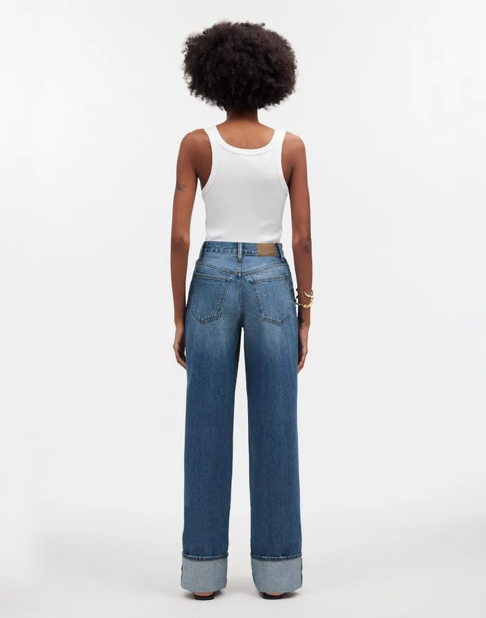 Madewell SuperwideLeg Jeans In Fannin Wash Fannin Wash Women Jeans