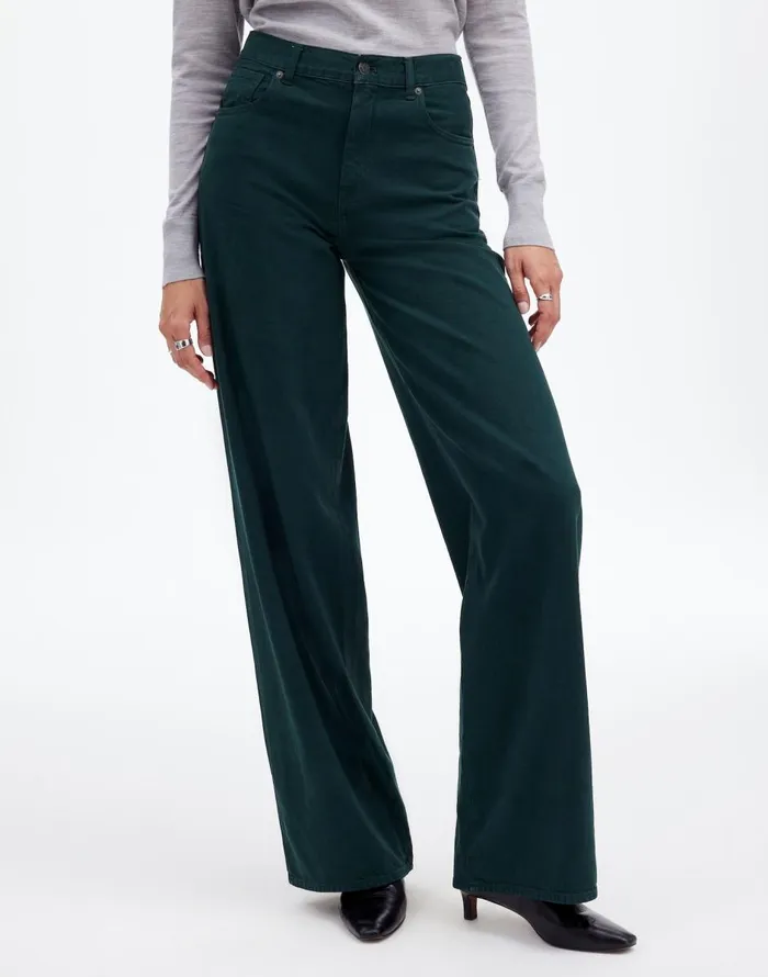 Madewell SuperwideLeg Jeans Luxury Forest Women Jeans