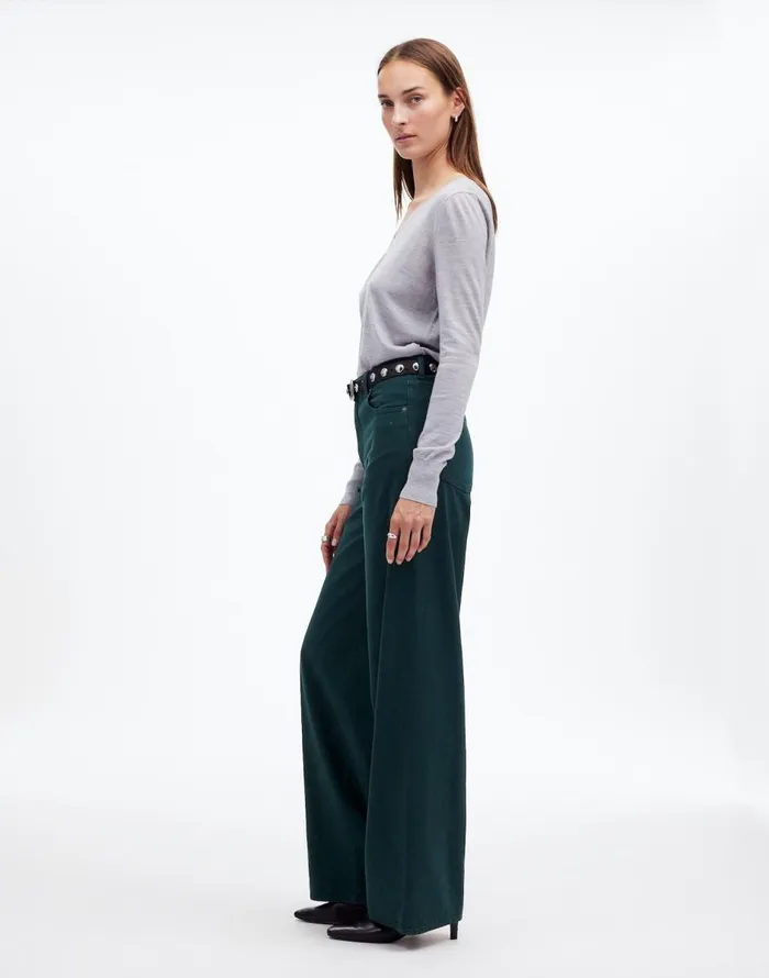 Madewell SuperwideLeg Jeans Luxury Forest Women Jeans
