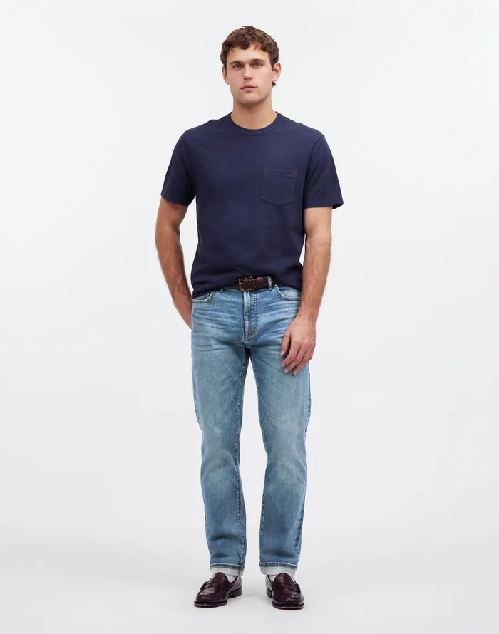 Madewell The 1991 StraightLeg Stretch Selvedge Jean Barrington Wash Men Jeans Madewell The 1991 StraightLeg Stretch Selvedge Jean Barrington Wash Men Jeans