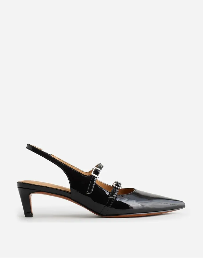 Madewell The Davina Slingback Pump True Black Women Heels