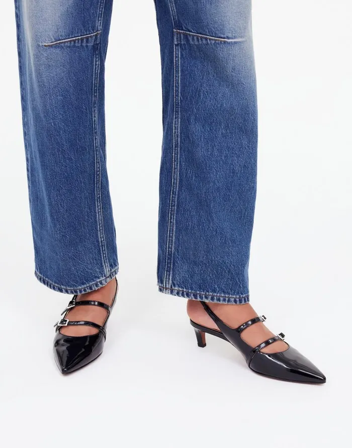 Madewell The Davina Slingback Pump True Black Women Heels