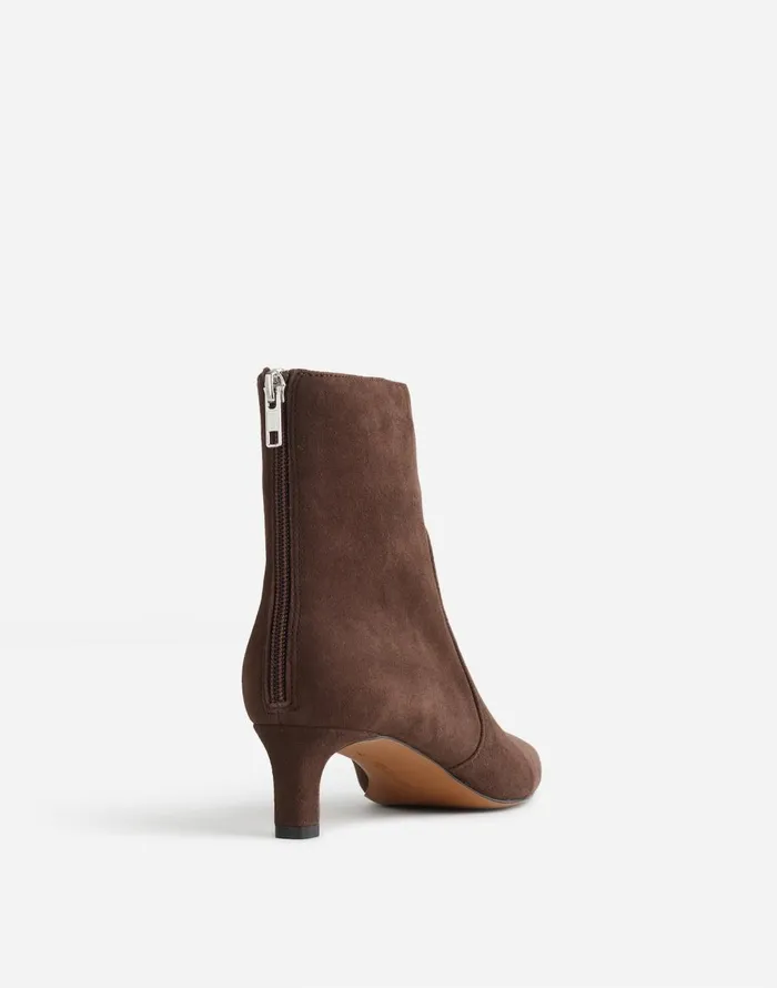 Madewell The Dimes KittenHeel Boot Turkish Coffee Suede Women Boots