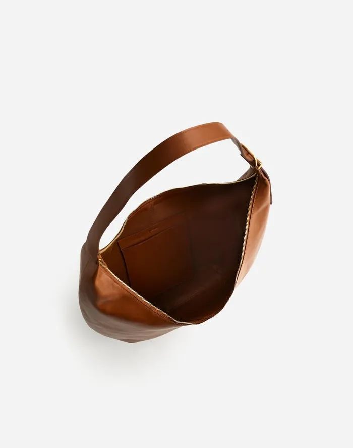Madewell The Essential Curve Shoulder Bag Hazelnut Women Bags