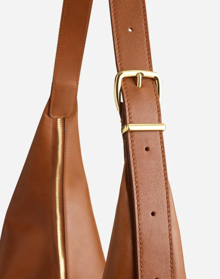 Madewell The Essential Curve Shoulder Bag Hazelnut Women Bags
