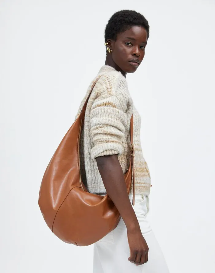 Madewell The Essential Curve Shoulder Bag Hazelnut Women Bags