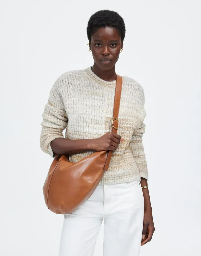 Madewell The Essential Curve Shoulder Bag Hazelnut Women Bags