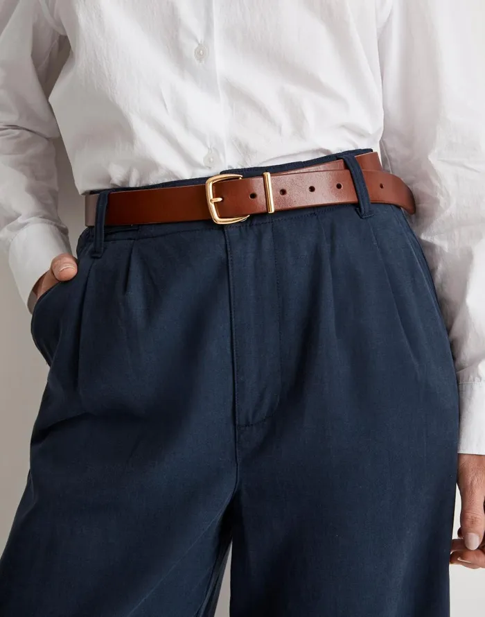 Madewell The Essential Leather Belt Warm Cinnamon Women Belts