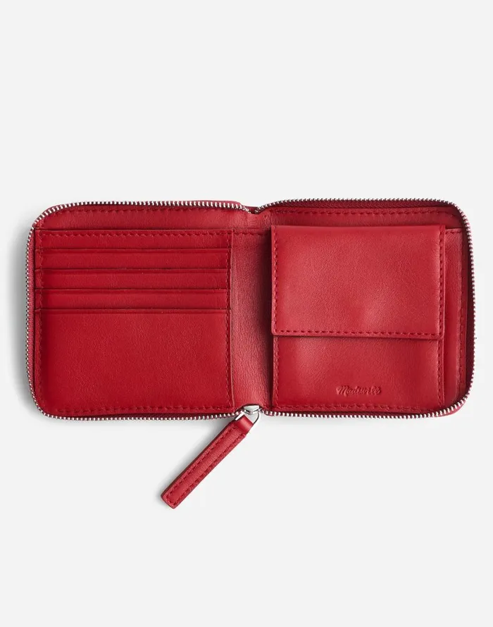 Madewell The Essential Zip Wallet Bright Ember Women Pouches and Wallets