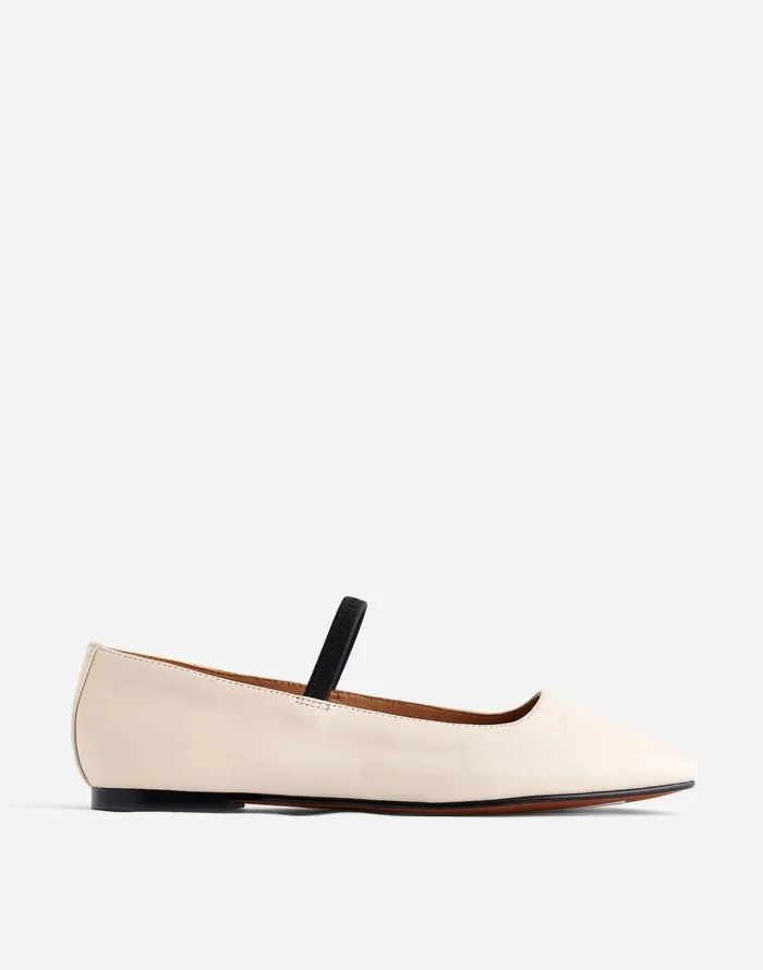 Madewell The Greta Ballet Flat Ecru Women Flats and Loafers