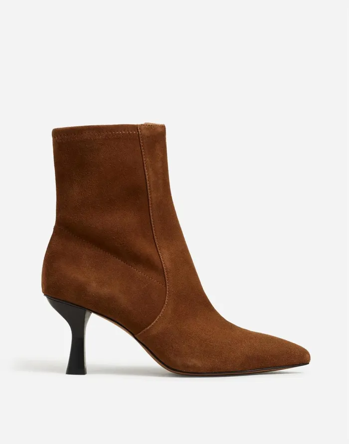 Madewell The Justine Ankle Boot Dark Coffee Women Boots