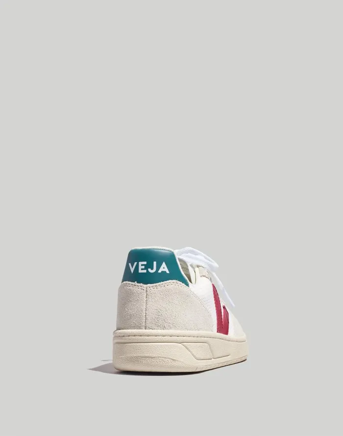 Madewell Veja V10 Sneakers White Burgundy Brittany Women Sneakers