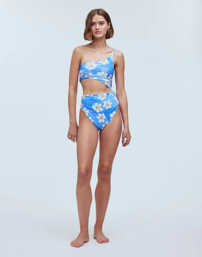 Madewell Zulu and Zephyr Hawaii Ruched OnePiece Swimsuit Hawaii Women Swim