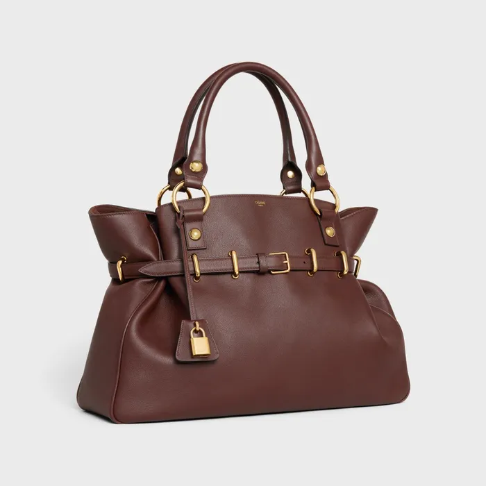 Medium Anita Bag In Supple Calfskin Chestnut Women CELINE MORE LINES Medium Anita Bag In Supple Calfskin Chestnut Women CELINE MORE LINES