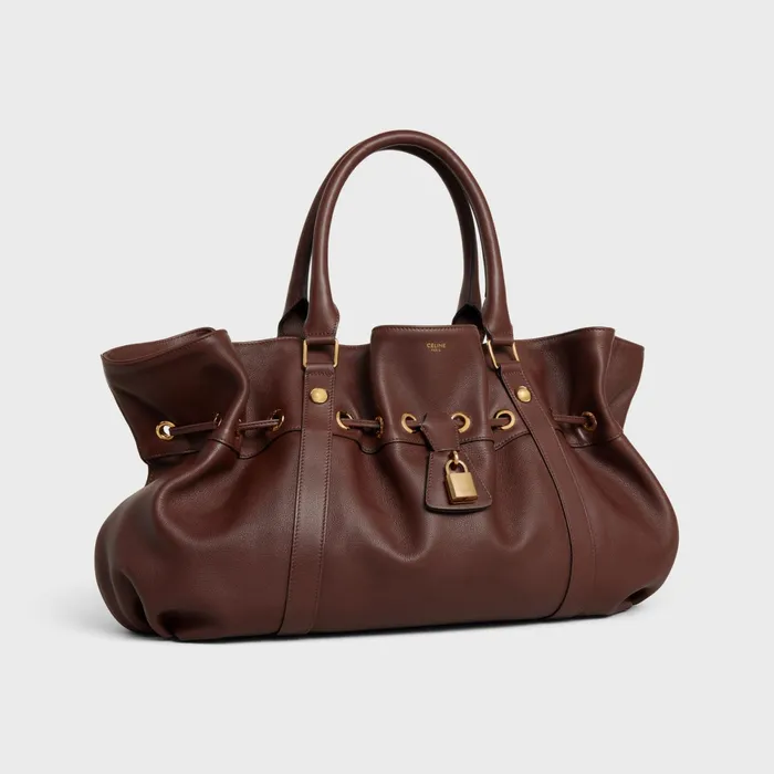Medium Celine Abbey Bag In Supple Calfskin Chestnut Women CELINE MORE LINES Medium Celine Abbey Bag In Supple Calfskin Chestnut Women CELINE MORE LINES