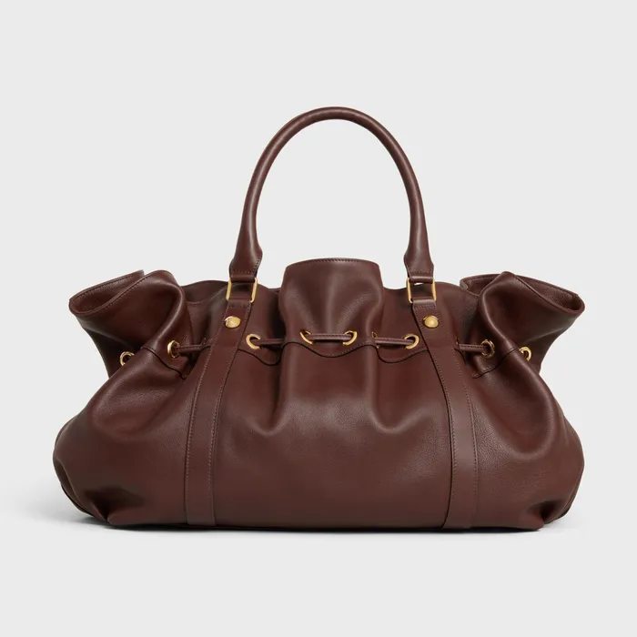 Medium Celine Abbey Bag In Supple Calfskin Chestnut Women CELINE MORE LINES Medium Celine Abbey Bag In Supple Calfskin Chestnut Women CELINE MORE LINES
