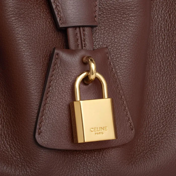 Medium Celine Abbey Bag In Supple Calfskin Chestnut Women CELINE MORE LINES Medium Celine Abbey Bag In Supple Calfskin Chestnut Women CELINE MORE LINES