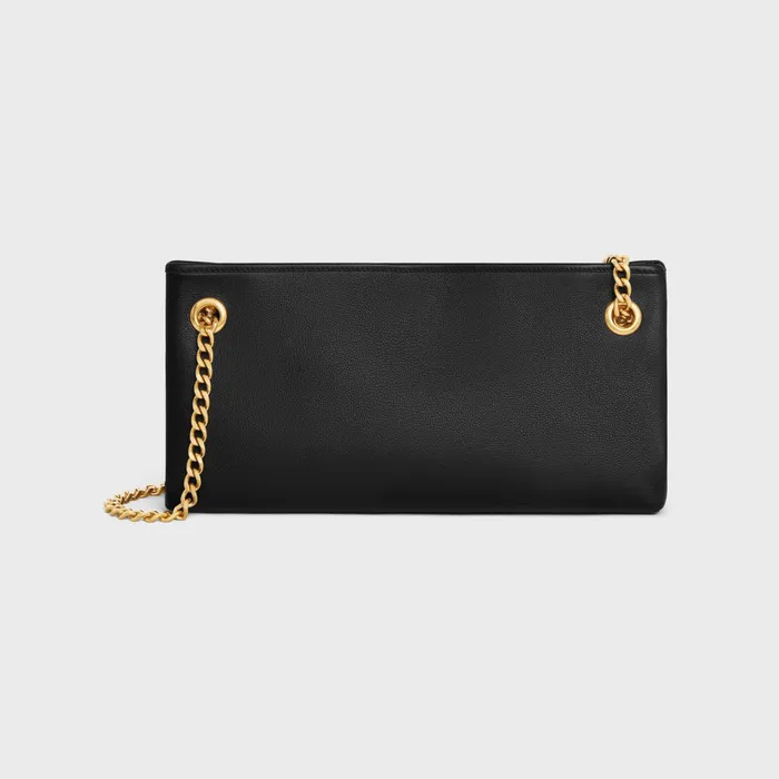 Medium Newspaper Bag In Supple Calfskin Black Women CELINE MORE LINES Medium Newspaper Bag In Supple Calfskin Black Women CELINE MORE LINES