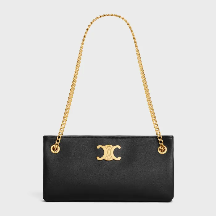 Medium Newspaper Bag In Supple Calfskin Black Women CELINE MORE LINES Medium Newspaper Bag In Supple Calfskin Black Women CELINE MORE LINES