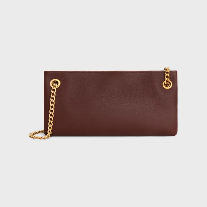 Medium Newspaper Bag In Supple Calfskin Chestnut Women CELINE MORE LINES Medium Newspaper Bag In Supple Calfskin Chestnut Women CELINE MORE LINES