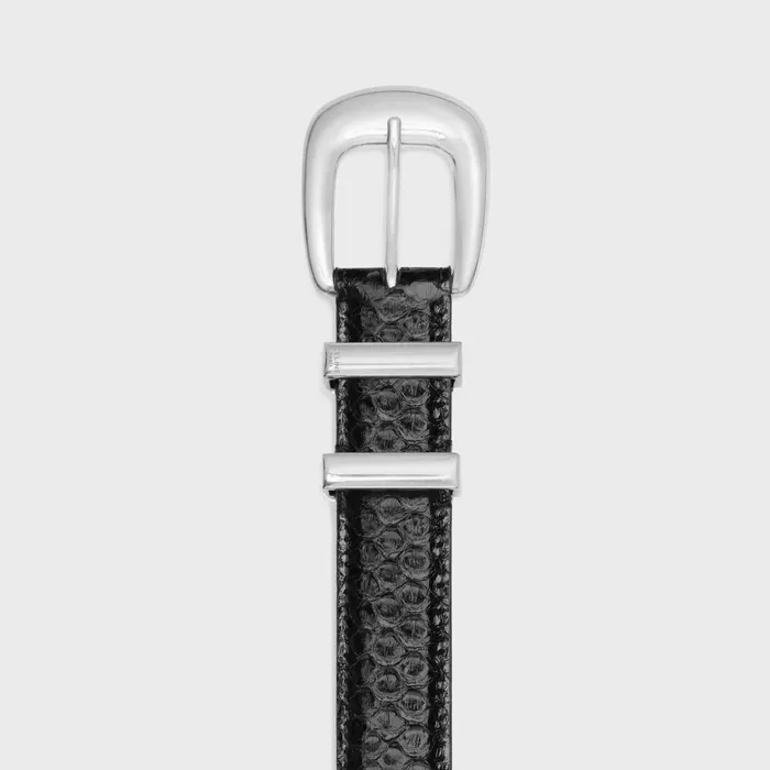 Medium Western Belt In Python Black Men CELINE BELTS Medium Western Belt In Python Black Men CELINE BELTS