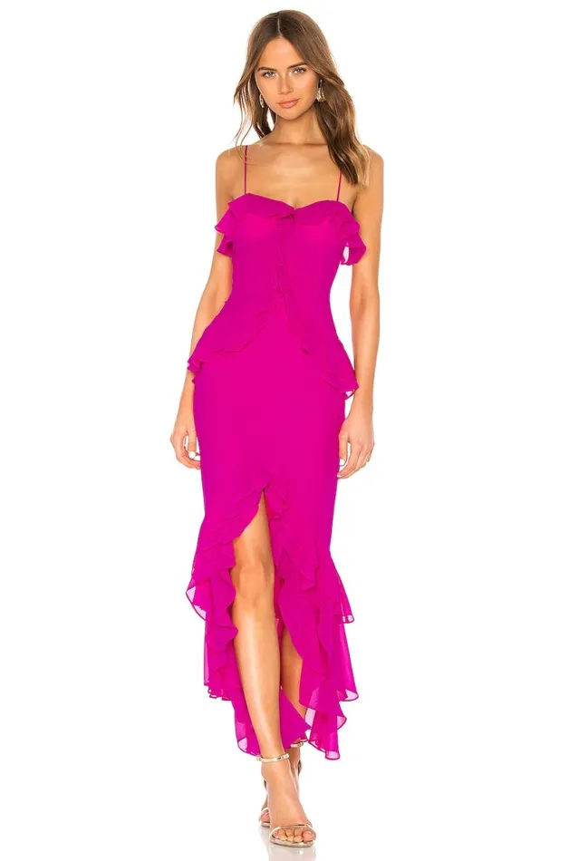 Melissa Gown Magenta Women Lovers and Friends Dresses