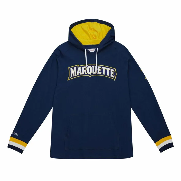 Men039s Collegiate Mitchell and Ness Legendary Slub Long Sleeve Hoodie Marquette University Men039s Collegiate Mitchell and Ness Legendary Slub Long Sleeve Hoodie Marquette University