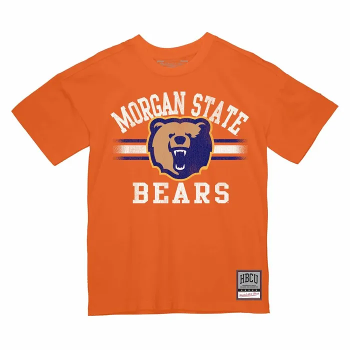 Men039s Collegiate Mitchell and Ness Vintage Stripes Tee Morgan State University Men039s Collegiate Mitchell and Ness Vintage Stripes Tee Morgan State University
