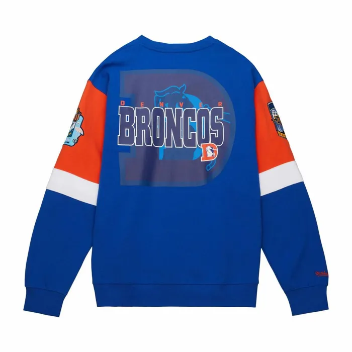 Men039s Hoodies and Sweatshirts Mitchell and Ness All Over Crew 30 Denver Broncos Men039s Hoodies and Sweatshirts Mitchell and Ness All Over Crew 30 Denver Broncos