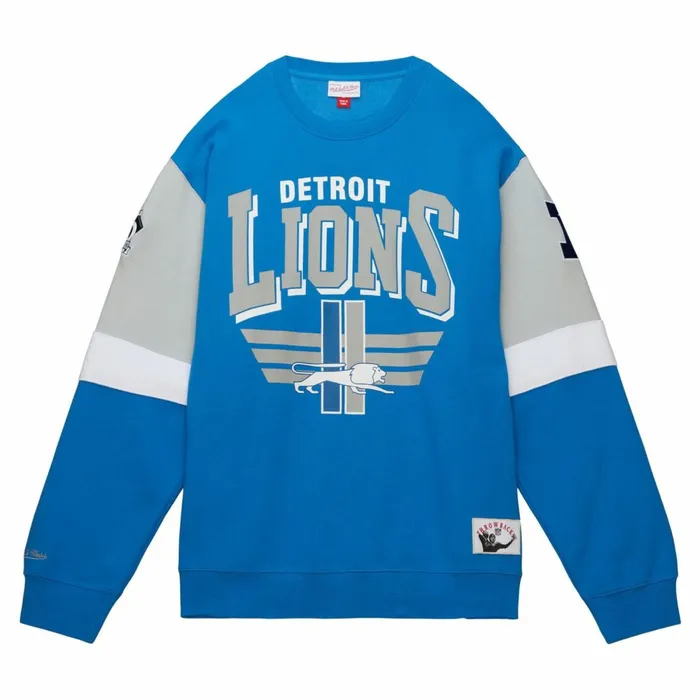 Men039s Hoodies and Sweatshirts Mitchell and Ness All Over Crew 30 Detroit Lions Men039s Hoodies and Sweatshirts Mitchell and Ness All Over Crew 30 Detroit Lions