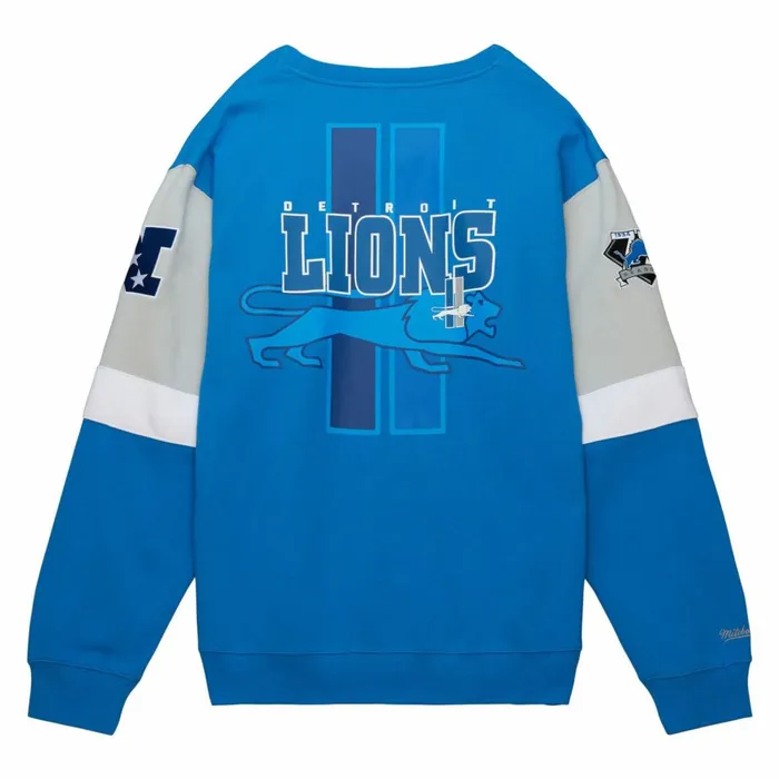 Men039s Hoodies and Sweatshirts Mitchell and Ness All Over Crew 30 Detroit Lions Men039s Hoodies and Sweatshirts Mitchell and Ness All Over Crew 30 Detroit Lions