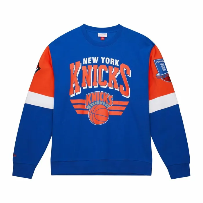 Men039s Hoodies and Sweatshirts Mitchell and Ness All Over Crew 30 New York Knicks Men039s Hoodies and Sweatshirts Mitchell and Ness All Over Crew 30 New York Knicks