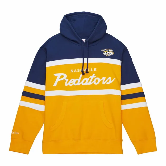 Men039s Hoodies and Sweatshirts Mitchell and Ness Head Coach Hoodie Nashville Predators Men039s Hoodies and Sweatshirts Mitchell and Ness Head Coach Hoodie Nashville Predators