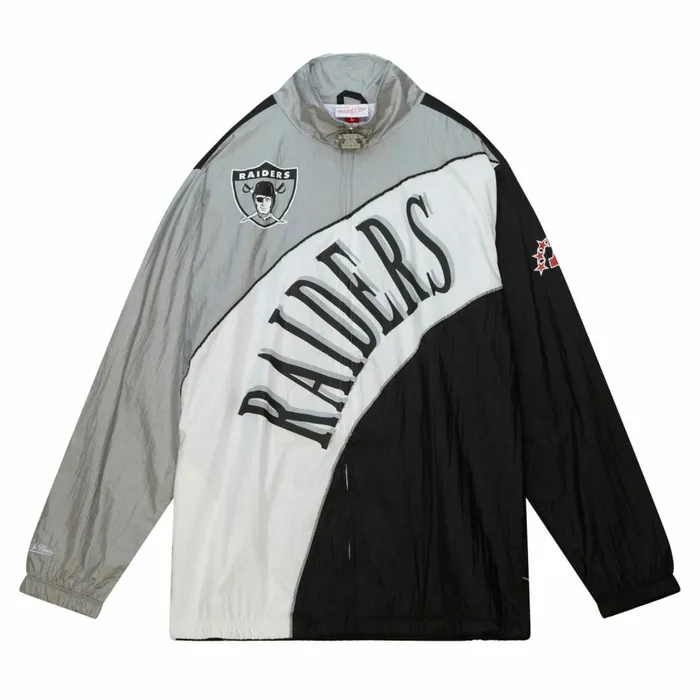 Men039s Jackets and Outerwear Mitchell and Ness Arched Retro Lined Windbreaker Oakland Raiders Men039s Jackets and Outerwear Mitchell and Ness Arched Retro Lined Windbreaker Oakland Raiders