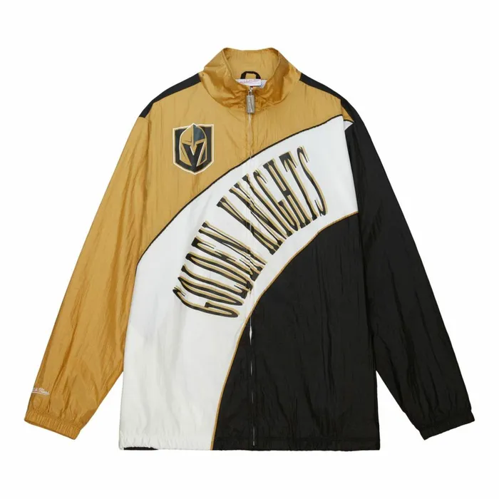 Men039s Jackets and Outerwear Mitchell and Ness Arched Retro Lined Windbreaker Vegas Golden Knights Men039s Jackets and Outerwear Mitchell and Ness Arched Retro Lined Windbreaker Vegas Golden Knights