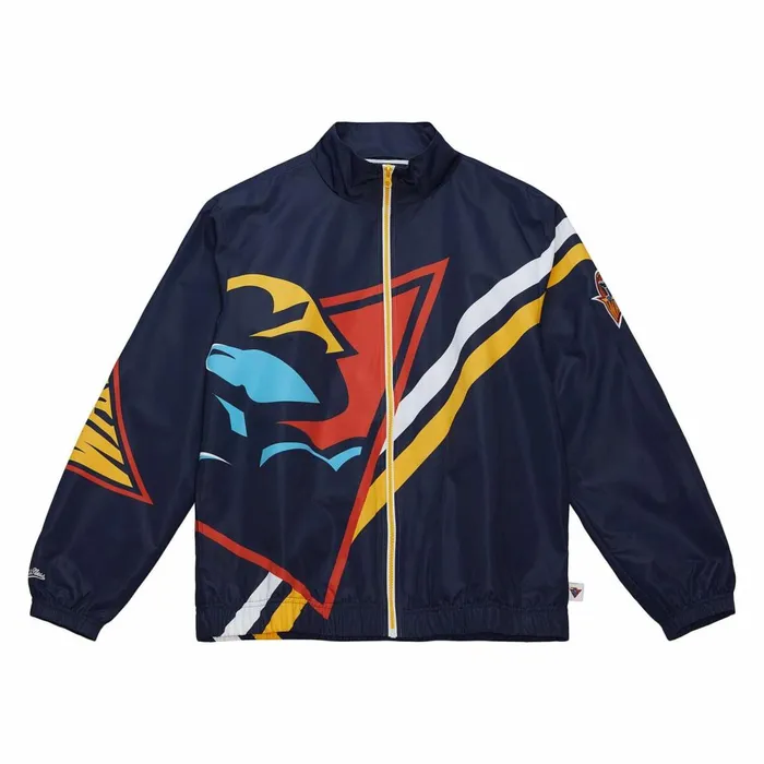 Men039s Jackets and Outerwear Mitchell and Ness Exploded Logo Warm Up Jacket Golden State Warriors Men039s Jackets and Outerwear Mitchell and Ness Exploded Logo Warm Up Jacket Golden State Warriors