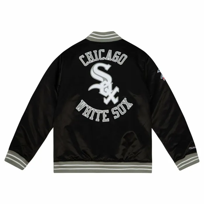 Men039s Jackets and Outerwear Mitchell and Ness Heavyweight Satin Jacket Chicago White Sox Men039s Jackets and Outerwear Mitchell and Ness Heavyweight Satin Jacket Chicago White Sox