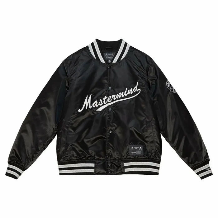 Men039s Jackets and Outerwear Mitchell and Ness MandN X Mastermind Satin Jacket Men039s Jackets and Outerwear Mitchell and Ness MandN X Mastermind Satin Jacket