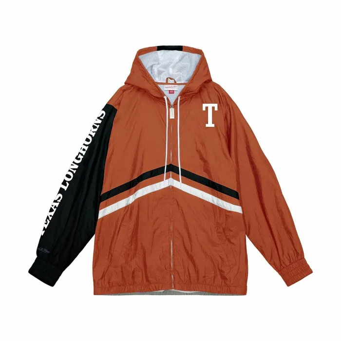 Men039s Jackets and Outerwear Mitchell and Ness Undeniable Full Zip Windbreaker University Of Texas At Austin Men039s Jackets and Outerwear Mitchell and Ness Undeniable Full Zip Windbreaker University Of Texas At Austin